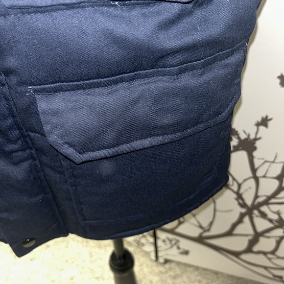 FORCEFIELD Size XXS Navy Blue W/ Inner Checkered Green Layer Vest $50 - Picture 7 of 14